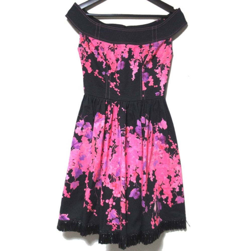 Other Other Blumarine Flower Pattern Sleeveless Fringe Hem Dress Others Dresses DUTY FREE for USA Size ONE SIZE - 1 Thumbnail