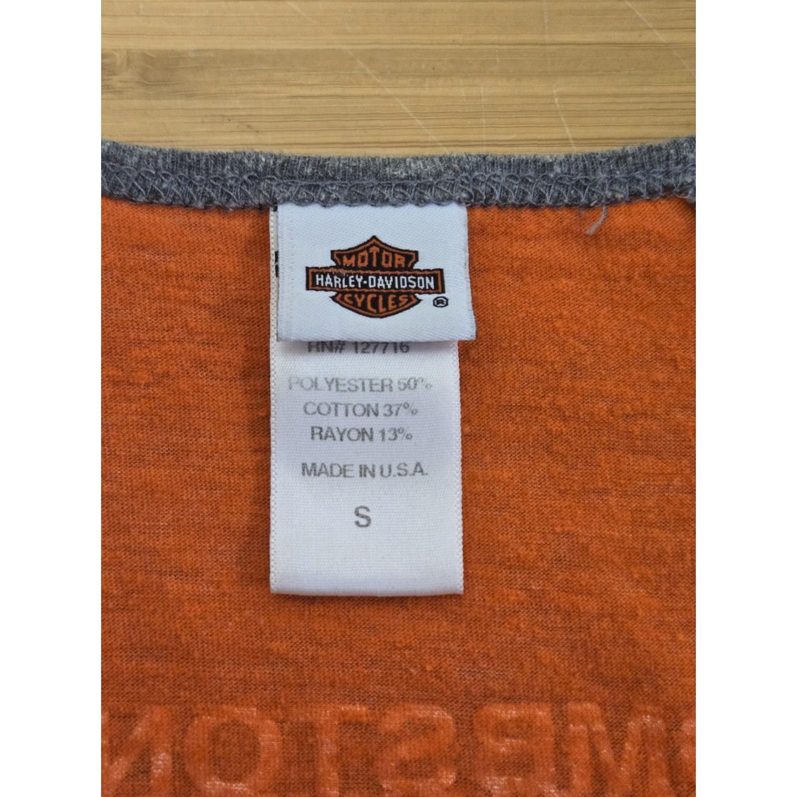 Harley Davidson Harley-Davidson Shirt Womens Small Orange Gray Tombstone Arizona Tank Top USA Size S / US 4 / IT 40 - 3 Thumbnail