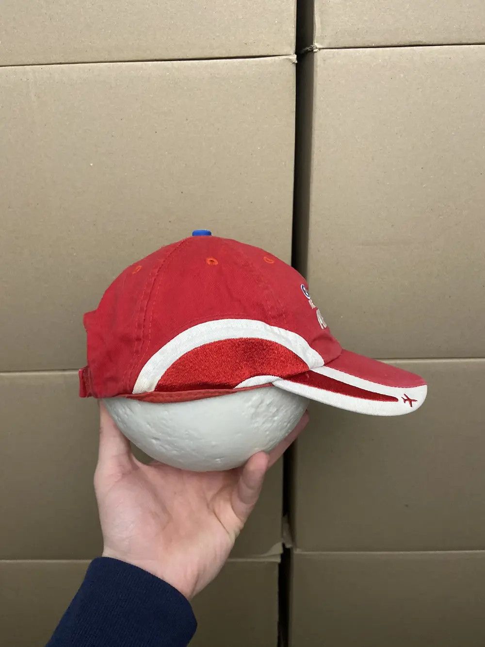 Vintage 🦅 VINTAGE RED ARROWS USA AIR FORCE CAP HAT MILITARY AVIATOR Size ONE SIZE - 4 Thumbnail