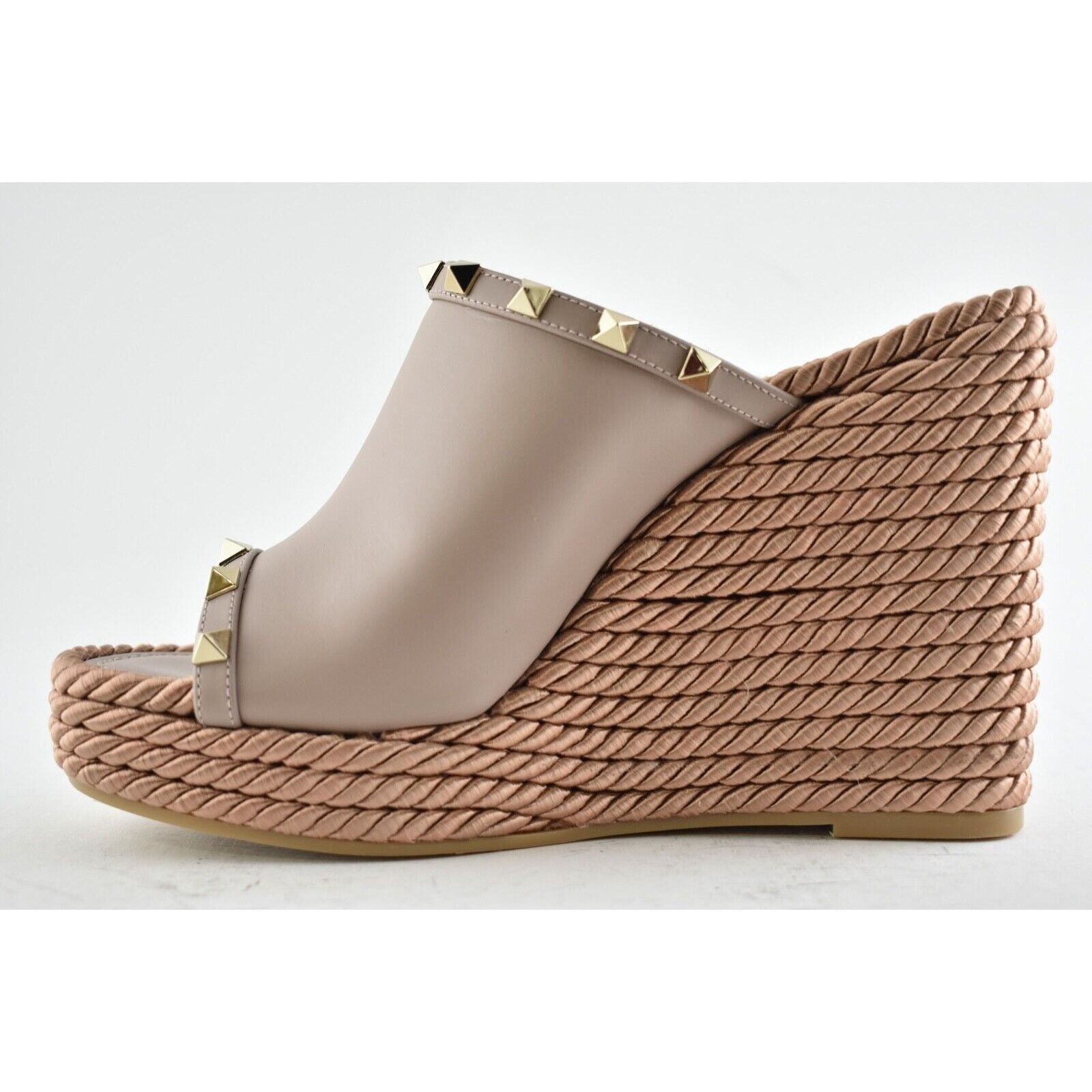 Valentino Valentino Rockstud Torchon Poudre Nude Backless Platform Size US 11 / IT 41 - 8 Thumbnail