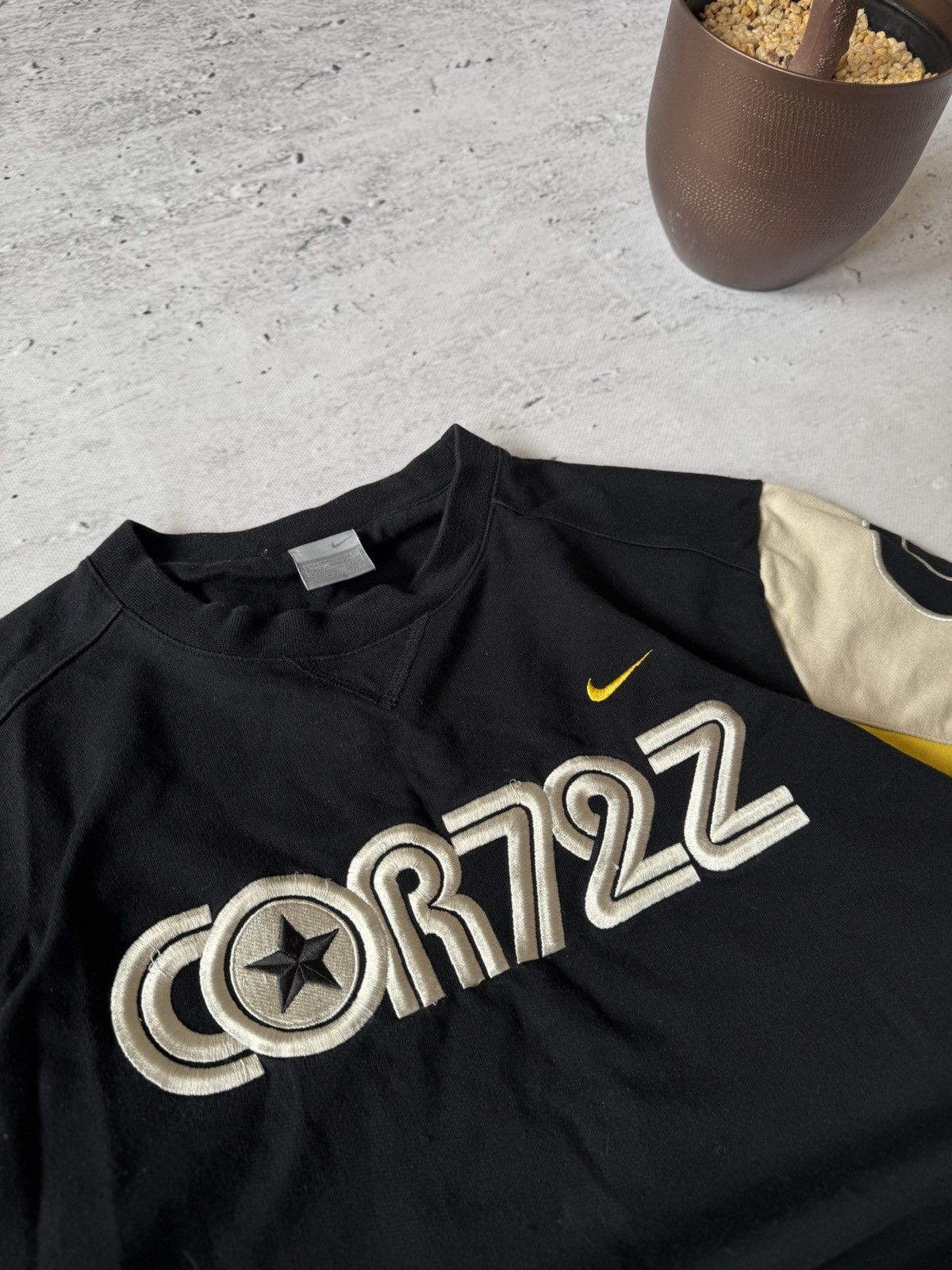 Nike × Vintage NIKE CORTEZ VINTAGE CENTER LOGO OVERSIZ BAGGY FIT SWEATSHIRT Size US M / EU 48-50 / 2 - 3 Thumbnail