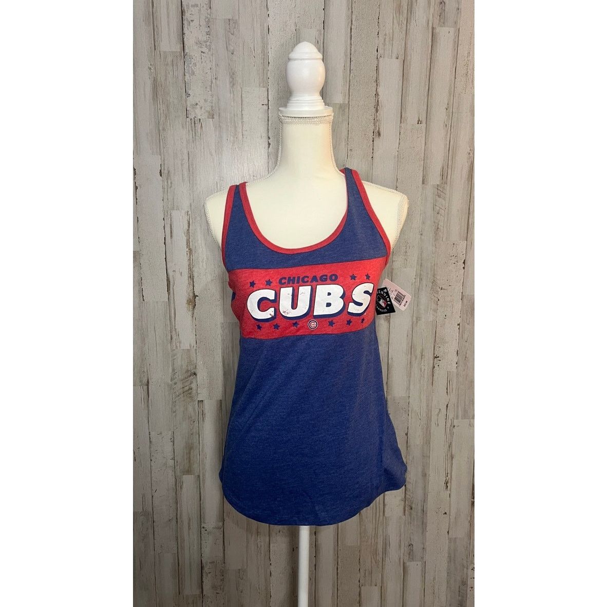 MLB NWT Chicago Cubs Women's Blue Sleeveless Tank Top Size Small Size S / US 4 / IT 40 - 1 Thumbnail