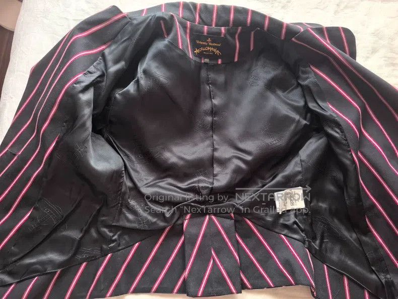 Vivienne Westwood Vivienne Westwood Striped Design Thin Blazer Size S / US 4 / IT 40 - 5 Thumbnail