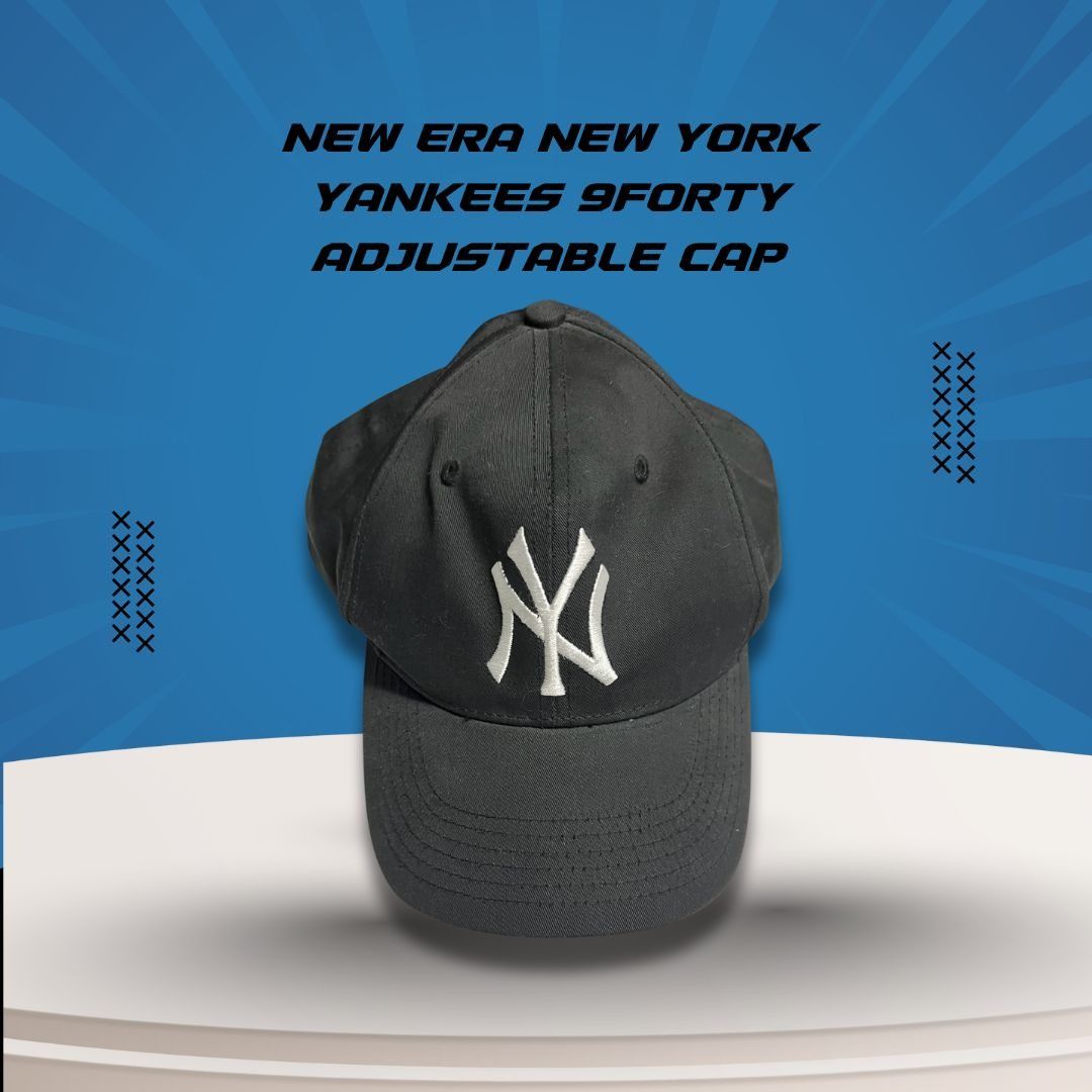 New Era New York Yankees 9Forty Adjustable Cap Black S/M