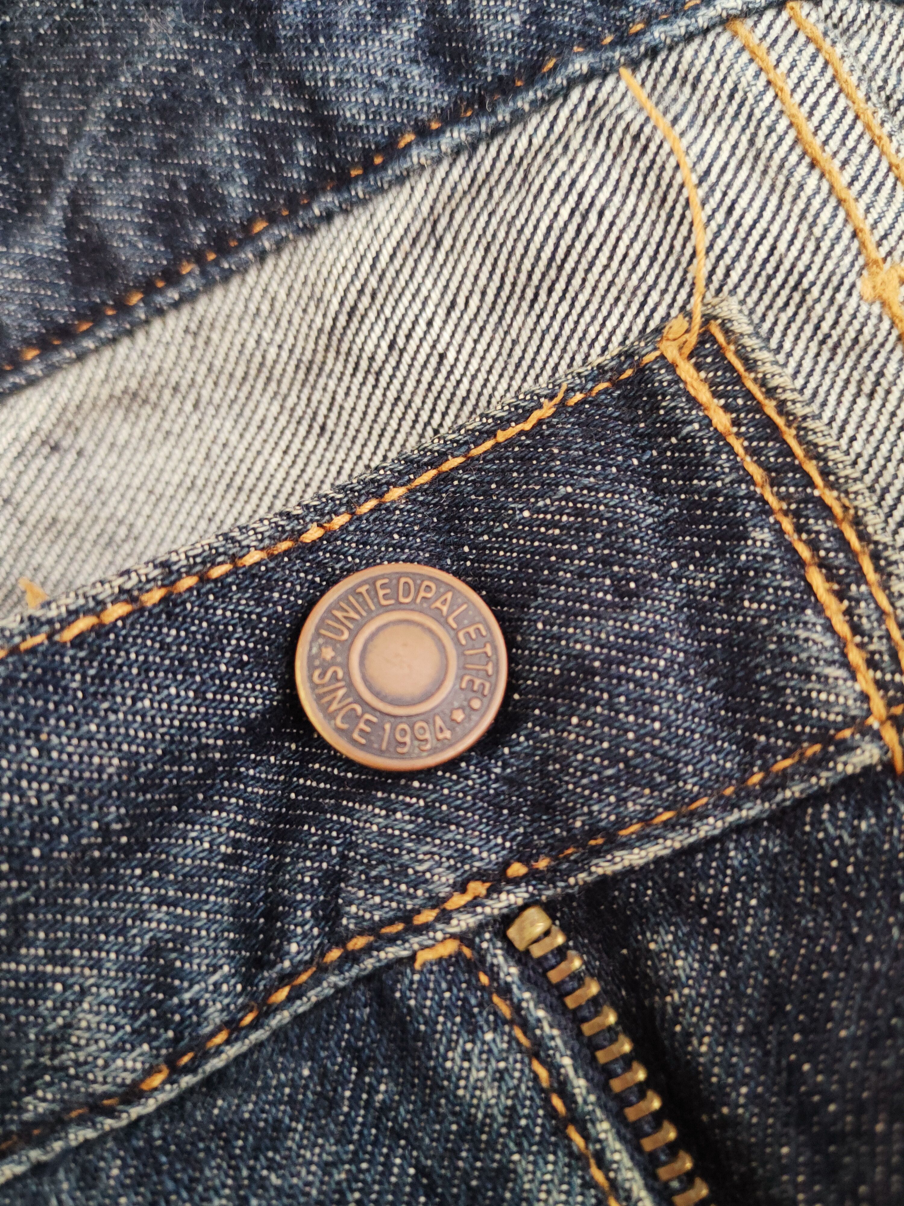 Japanese Brand Japan Dark Blue Distressed Ripped denim Jeans #S2677 Size US 35 - 14 Thumbnail