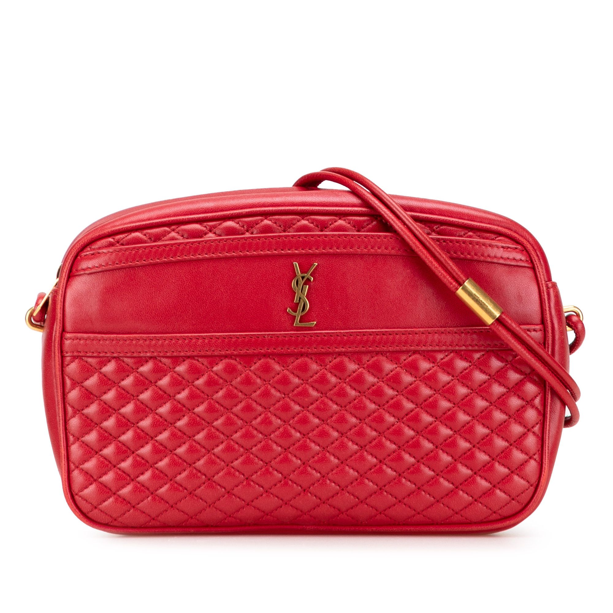 Yves Saint Laurent Quilted Lambskin Victoire Camera Bag