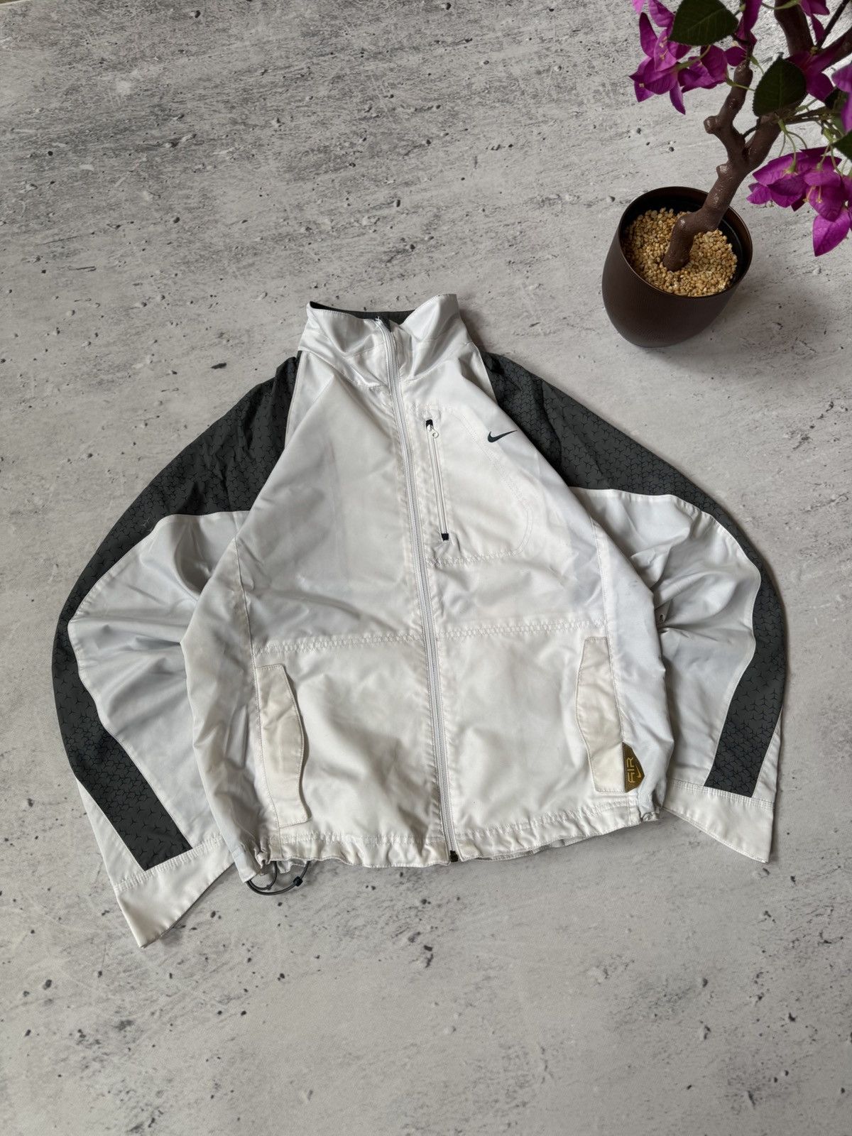 Nike × Vintage NIKE AIR MAX VINTAGE BASIC LOGO OVERSIZE BAGGY LIGHT JACKET Size US S / EU 44-46 / 1 - 1 Thumbnail
