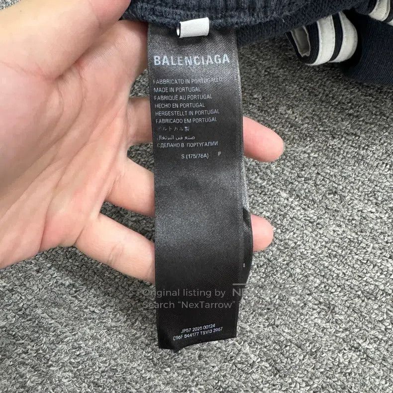 Balenciaga Balenciaga size S Single-ring embroidered striped sweatpan Size US 27 - 3 Thumbnail