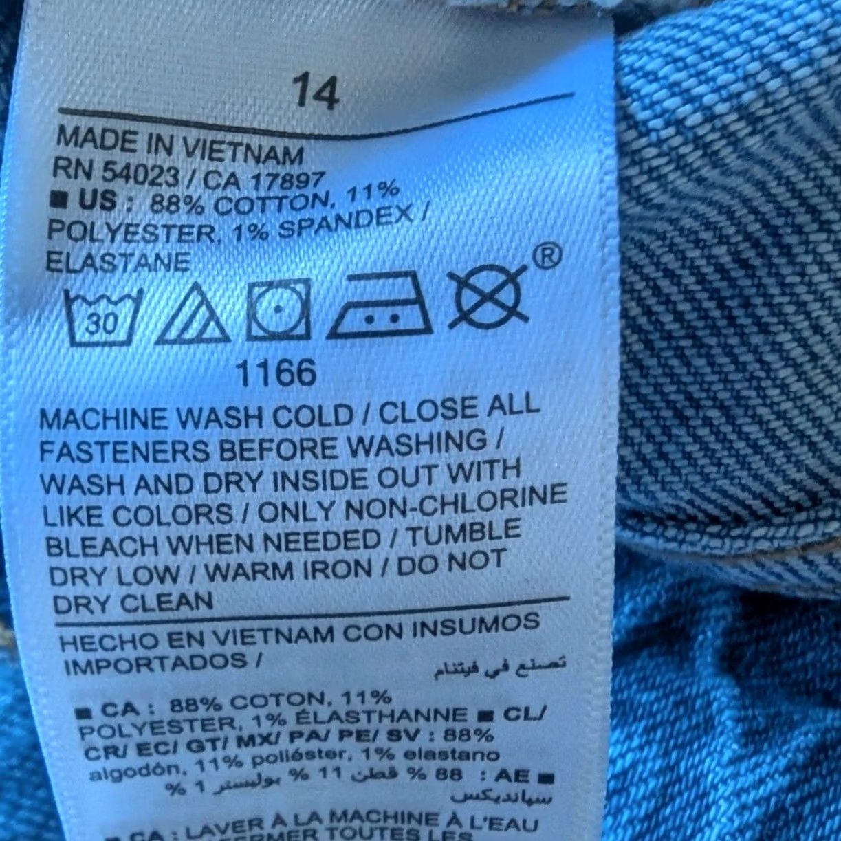 Old Navy Old Navy Jeans Light Wash OG Straight High Rise 14 Women Denim 5-Pocket Classic 90s Mom Jeans Womens Size 36" / US 14 / IT 50 - 7 Thumbnail
