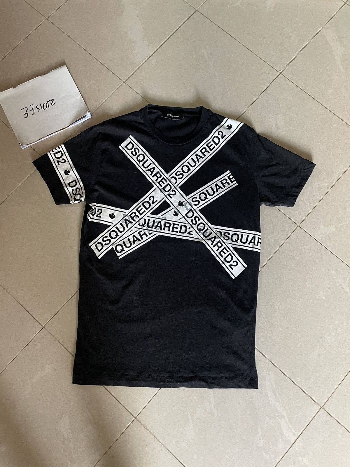 Dsquared2 Rare Luxury T-Shirt DSQUARED2 Big Logo Size US M / EU 48-50 / 2 - 1 Thumbnail