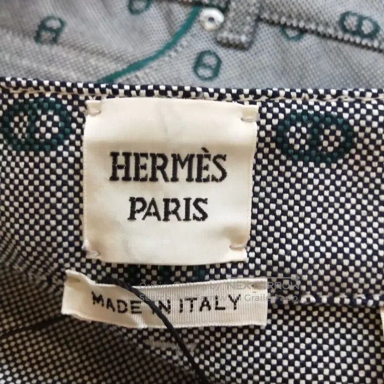 Hermes Hermes Cotton Color-blocked Printed Leather Patch Logo Ski Size 26" / US 2 / IT 38 - 7 Thumbnail