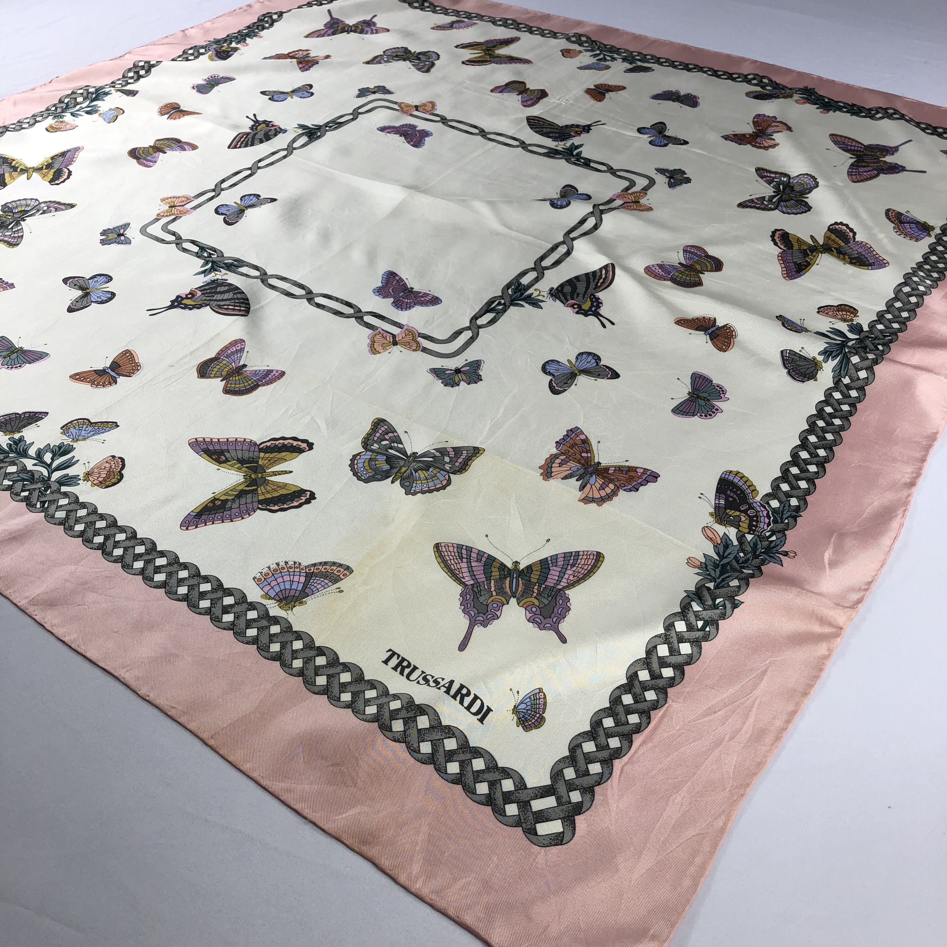 Trussardi Vintage Trussardi Silk Scarf Size ONE SIZE - 3 Thumbnail