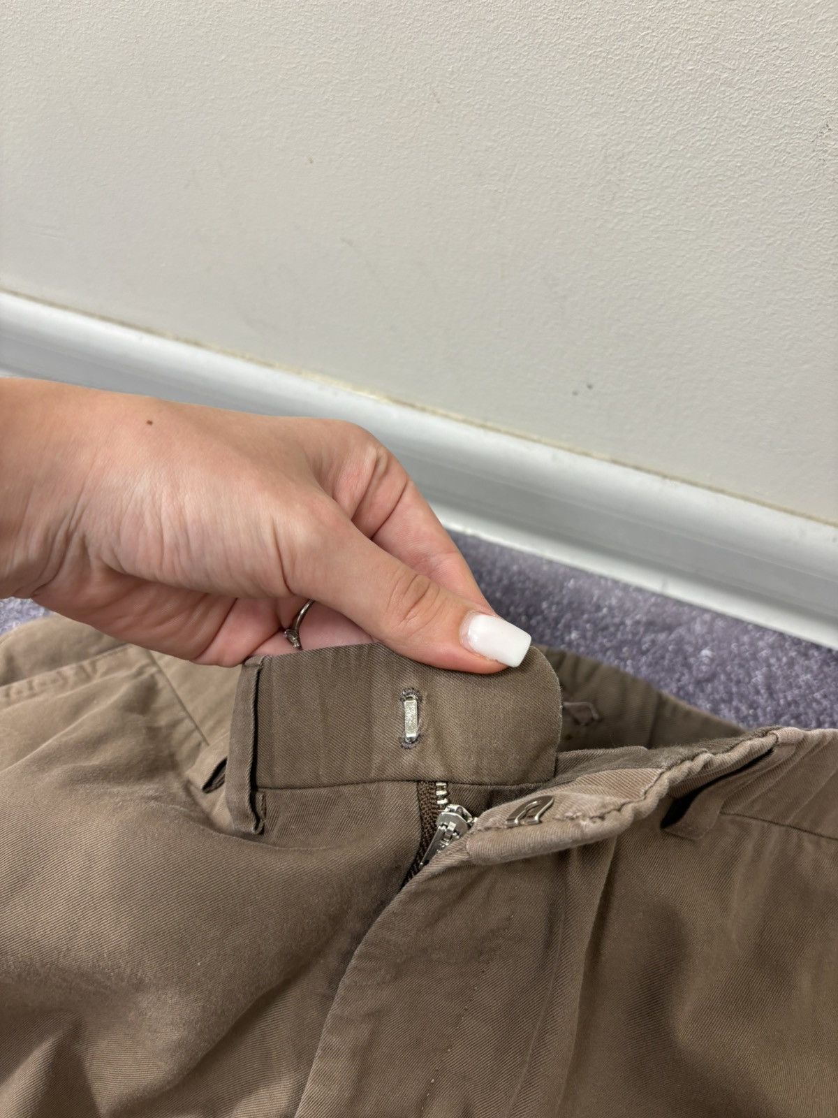 Oxxford Clothes Oxxford Clothes Men’s Straight Fit Classic Chino Pants Size US 30 / EU 46 - 7 Thumbnail