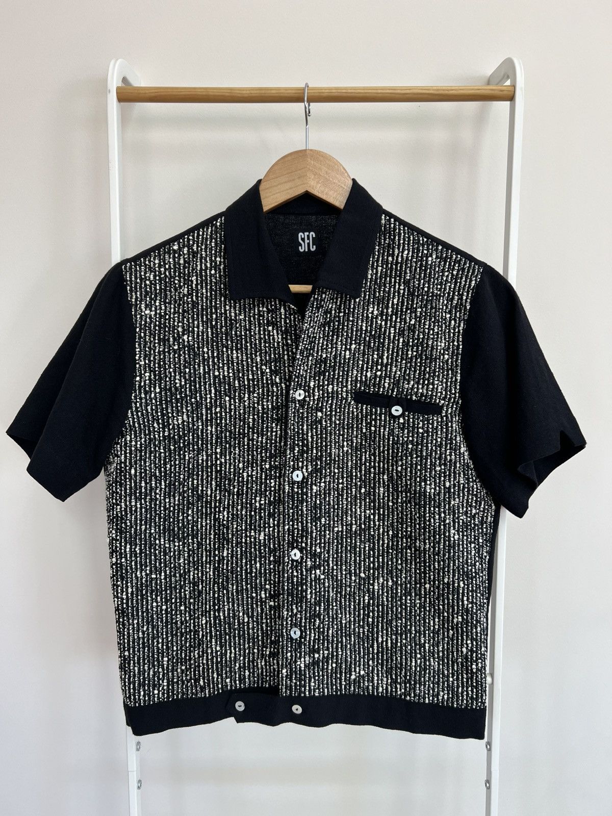 Scott Fraser Collection Scott Fraser Panel Shirt in Black Size US XS / EU 42 / 0 - 1 Thumbnail