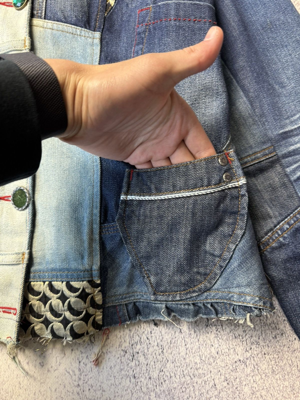 Desigual Vintage Designer Patch work Denim Jackets Y2K Japanese Size M / US 6-8 / IT 42-44 - 8 Thumbnail