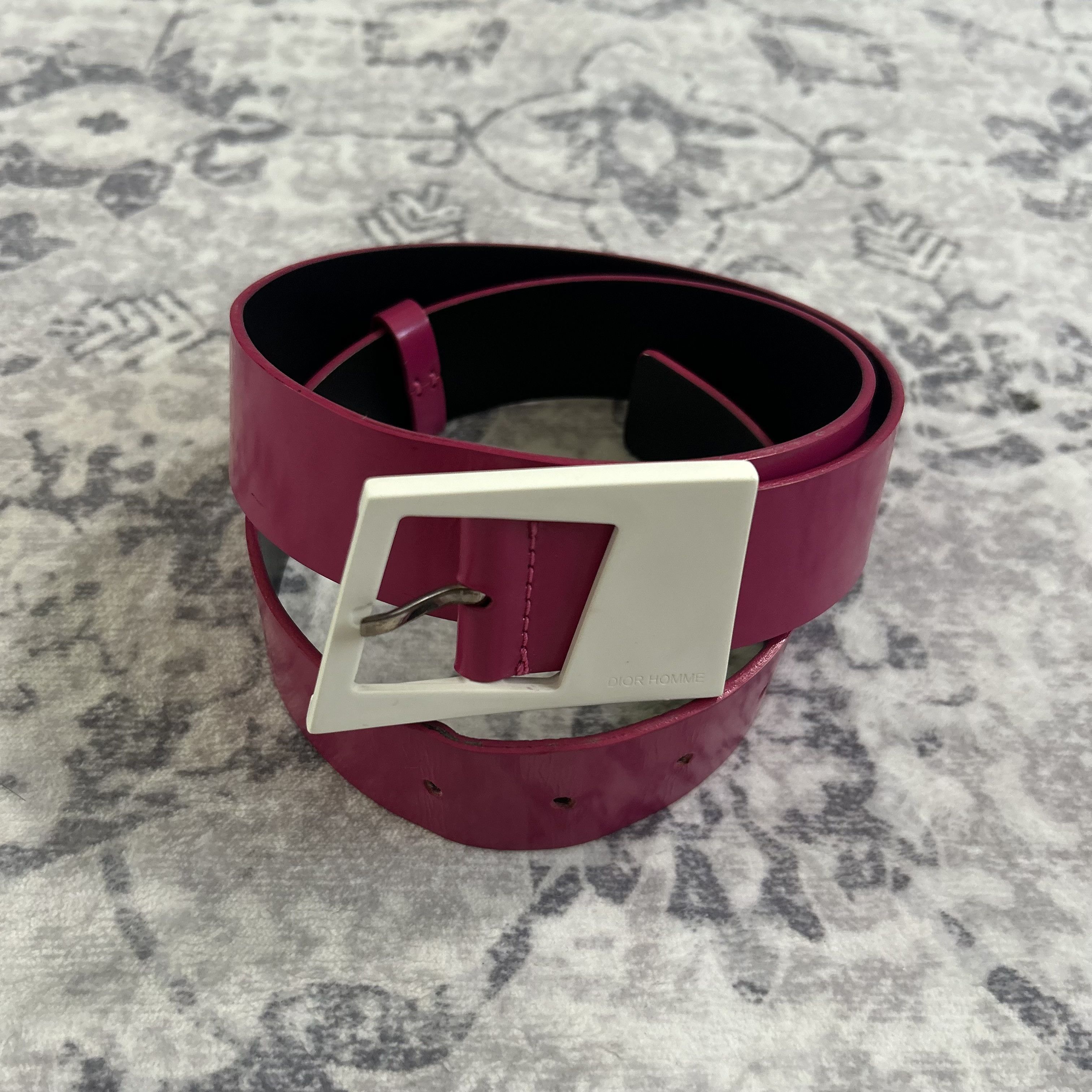 Dior Dior Homme SS09 Pink Belt Size ONE SIZE - 1 Thumbnail
