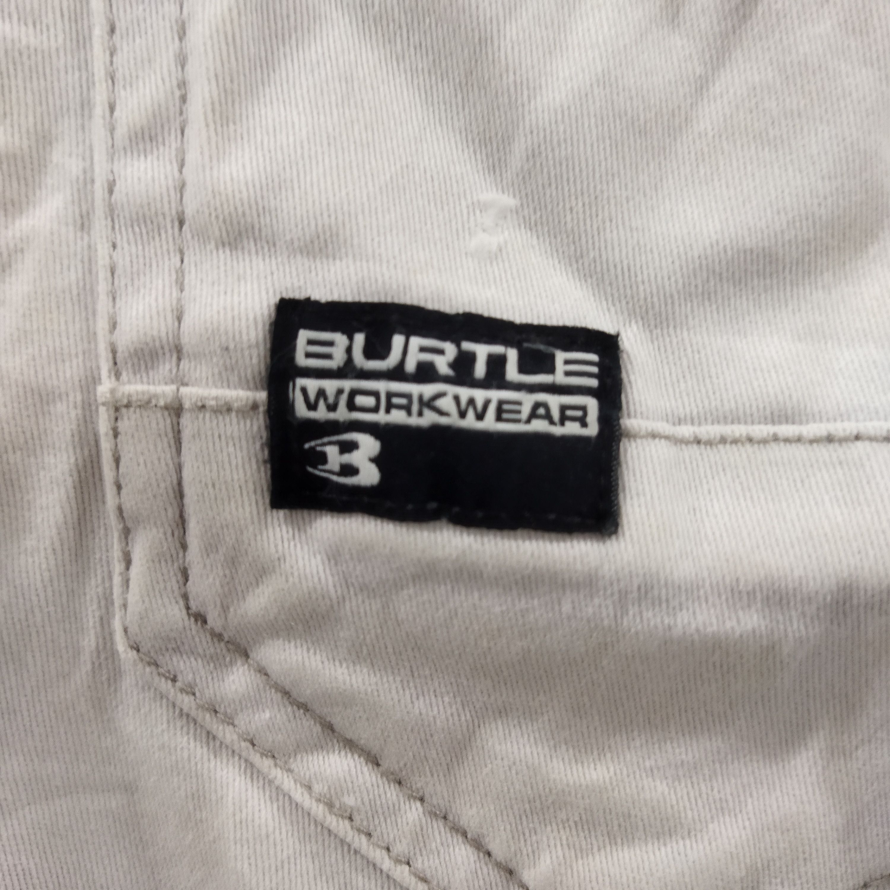 Japanese Brand BURTLE WORK WARE FADED WHITE CARGO PANTS Size US 32 / EU 48 - 10 Thumbnail