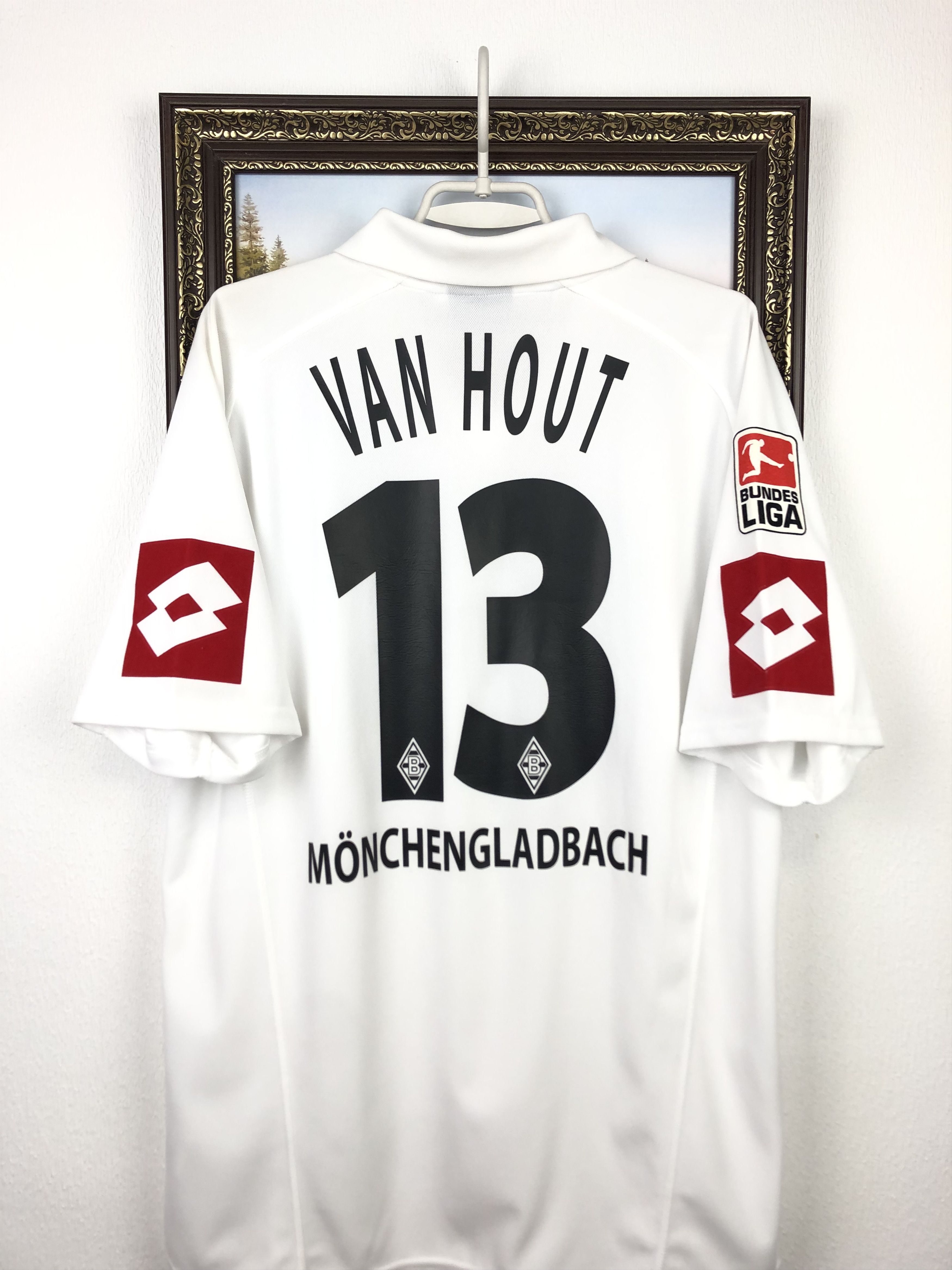 Vintage Borussia Mönchengladbach shirt Van Hout Jersey Tee Hype Size US XL / EU 56 / 4 - 2 Thumbnail