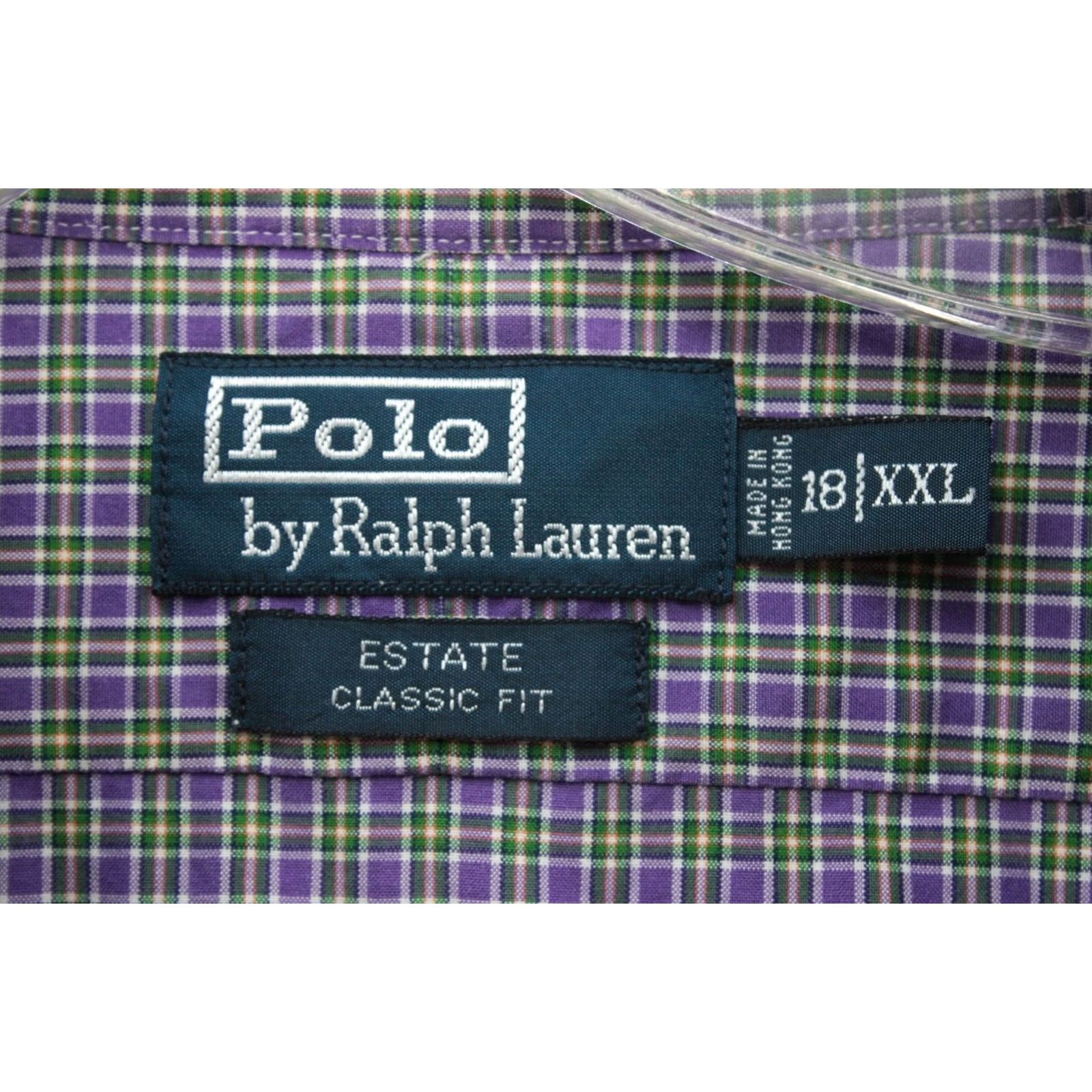 Polo Ralph Lauren VTG Polo Ralph Lauren Estate Shirt Mens 2XL Purple Plaid Long Sleeve Button-Up Casual Shirt Size US XXL / EU 58 / 5 - 3 Thumbnail
