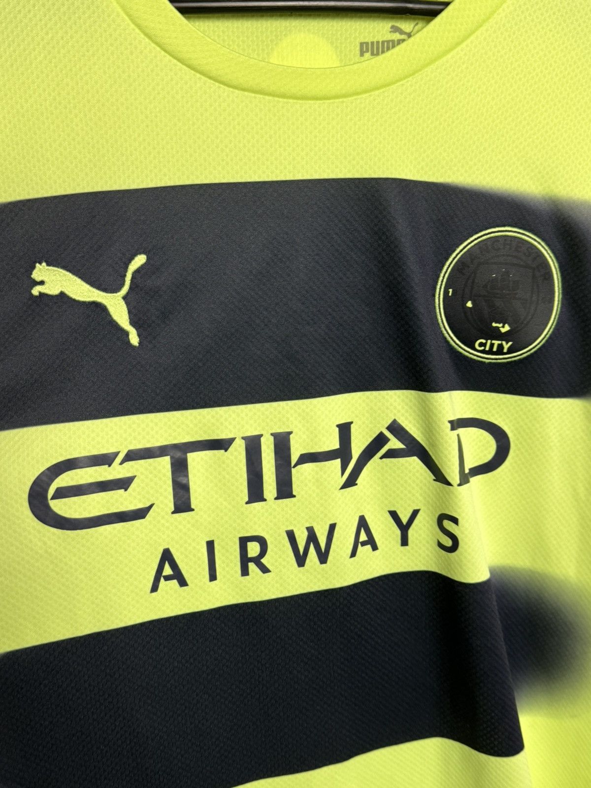 Puma Manchester City 22/23 Third Player Issue Football Jersey Size US XL / EU 56 / 4 - 3 Thumbnail