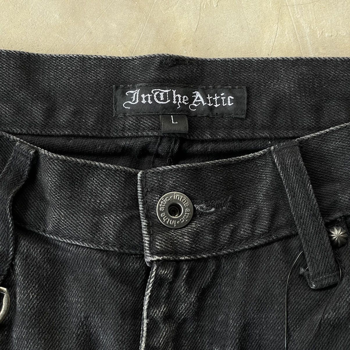 Le Grande Bleu (L.G.B.) IN THE ATTIC ARCHIVE GOTHIC PUNK CROSS POEM BLACK DENIM JEAN Size US 32 / EU 48 - 11 Thumbnail