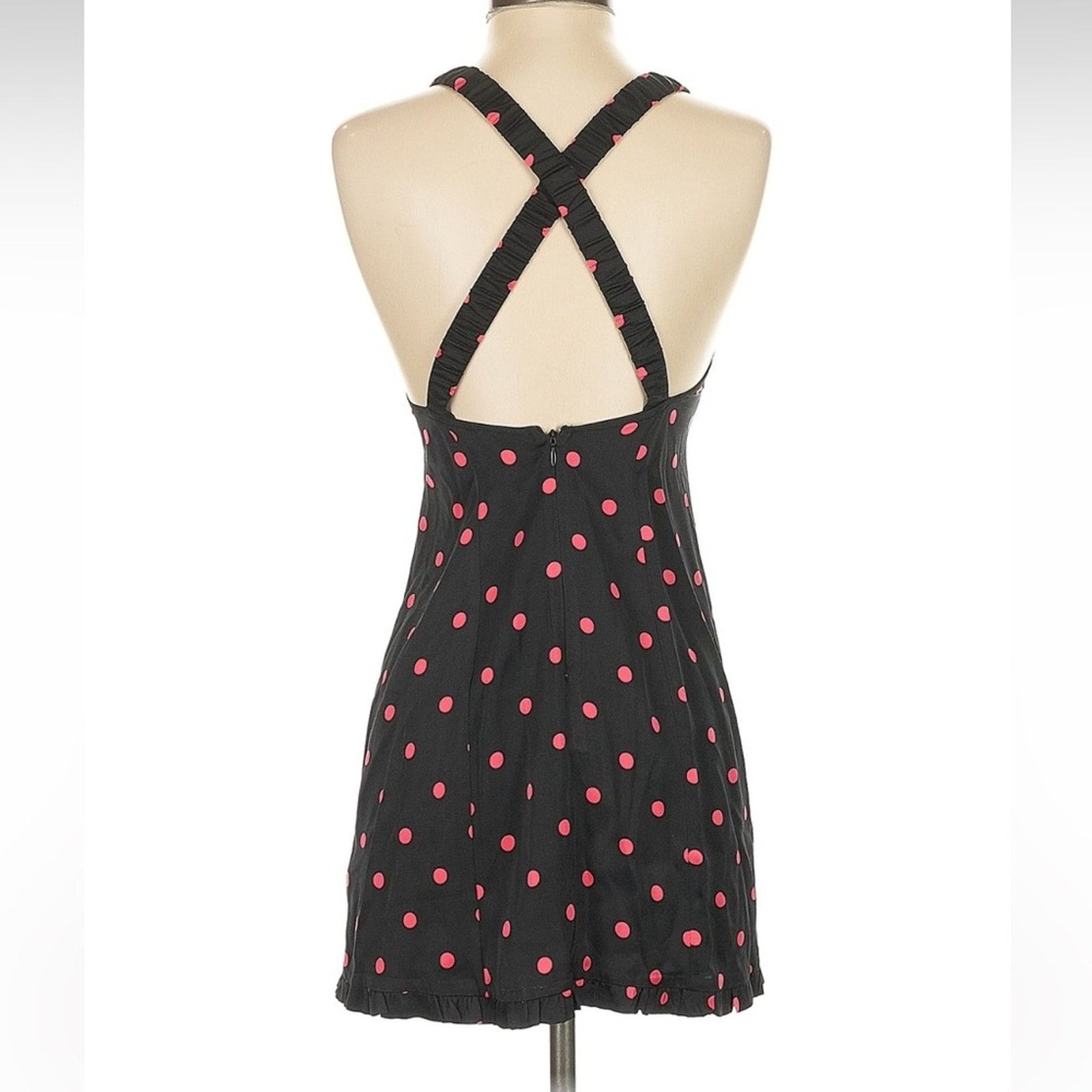 For Love & Lemons For Love & Lemons Jenny Dot Mini Dress - Polka Dot - Size XS Size XS / US 0-2 / IT 36-38 - 3 Thumbnail