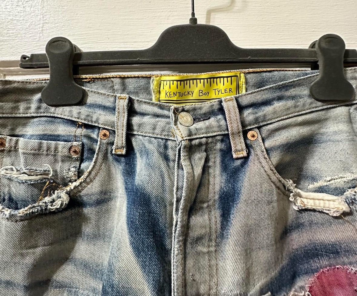 Kentucky Boy Tyler Kentucky boy tyler KBT mock mend levis denim jeans Size US 31 - 6 Thumbnail