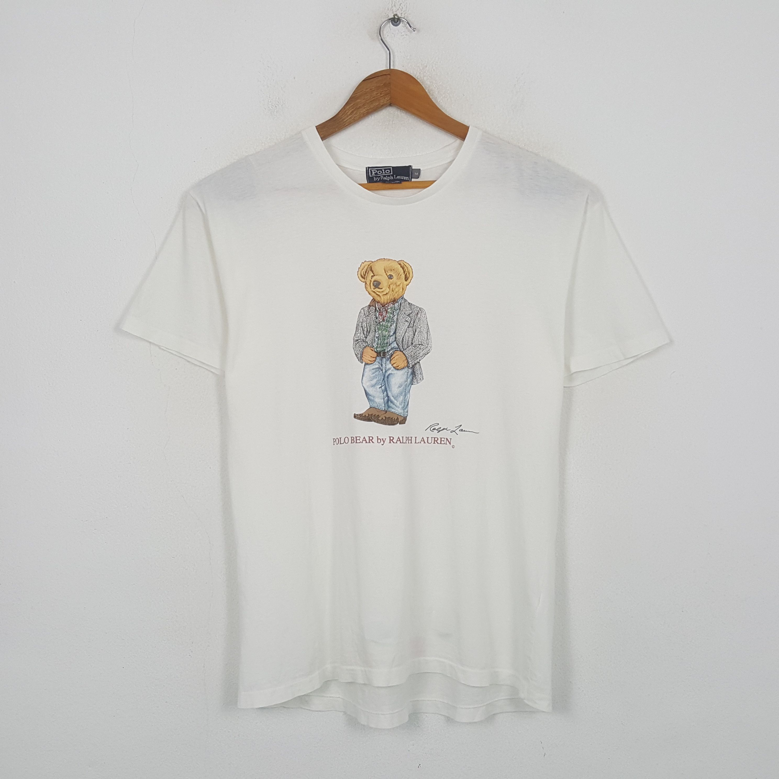 Polo Ralph Lauren Vintage Polo Bear Ralph Laurent Luxury Brand T-shirt C294N80 Size US M / EU 48-50 / 2 - 1 Thumbnail