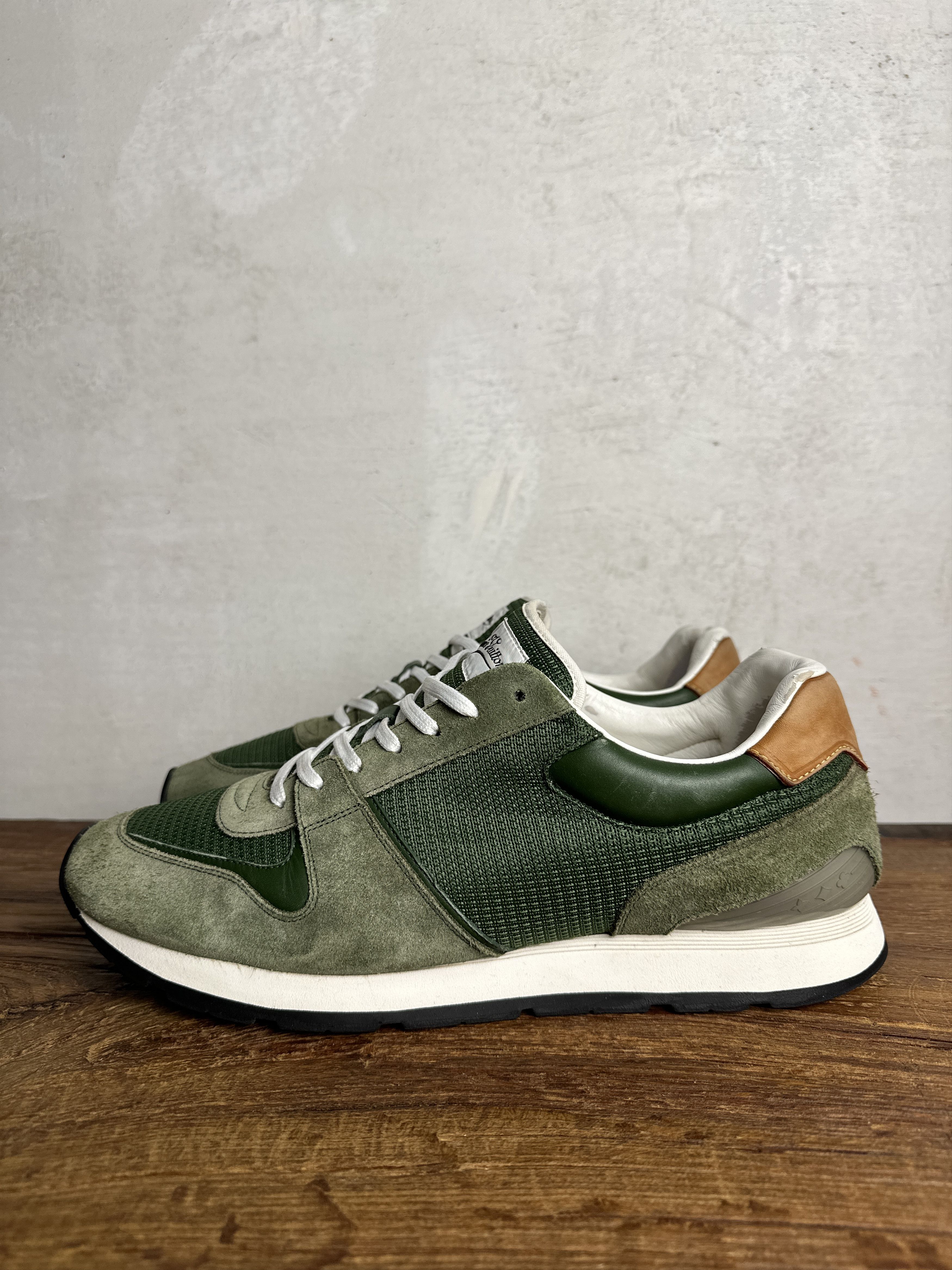 Louis Vuitton Louis Vuitton Green Sewed Abbesses Sneakers Size US 10 / EU 43 - 2 Thumbnail