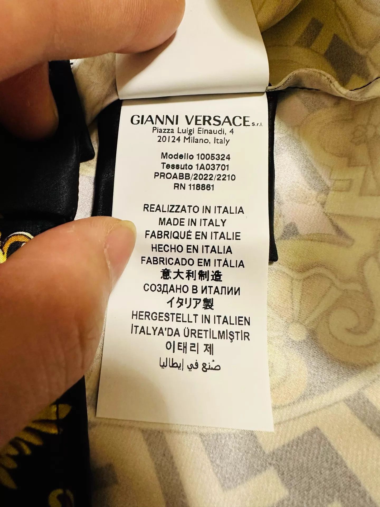 Versace Versace x Fendi Silk Shirt Black Gold Baroque 46(M) 99New Size US S / EU 44-46 / 1 - 8 Thumbnail