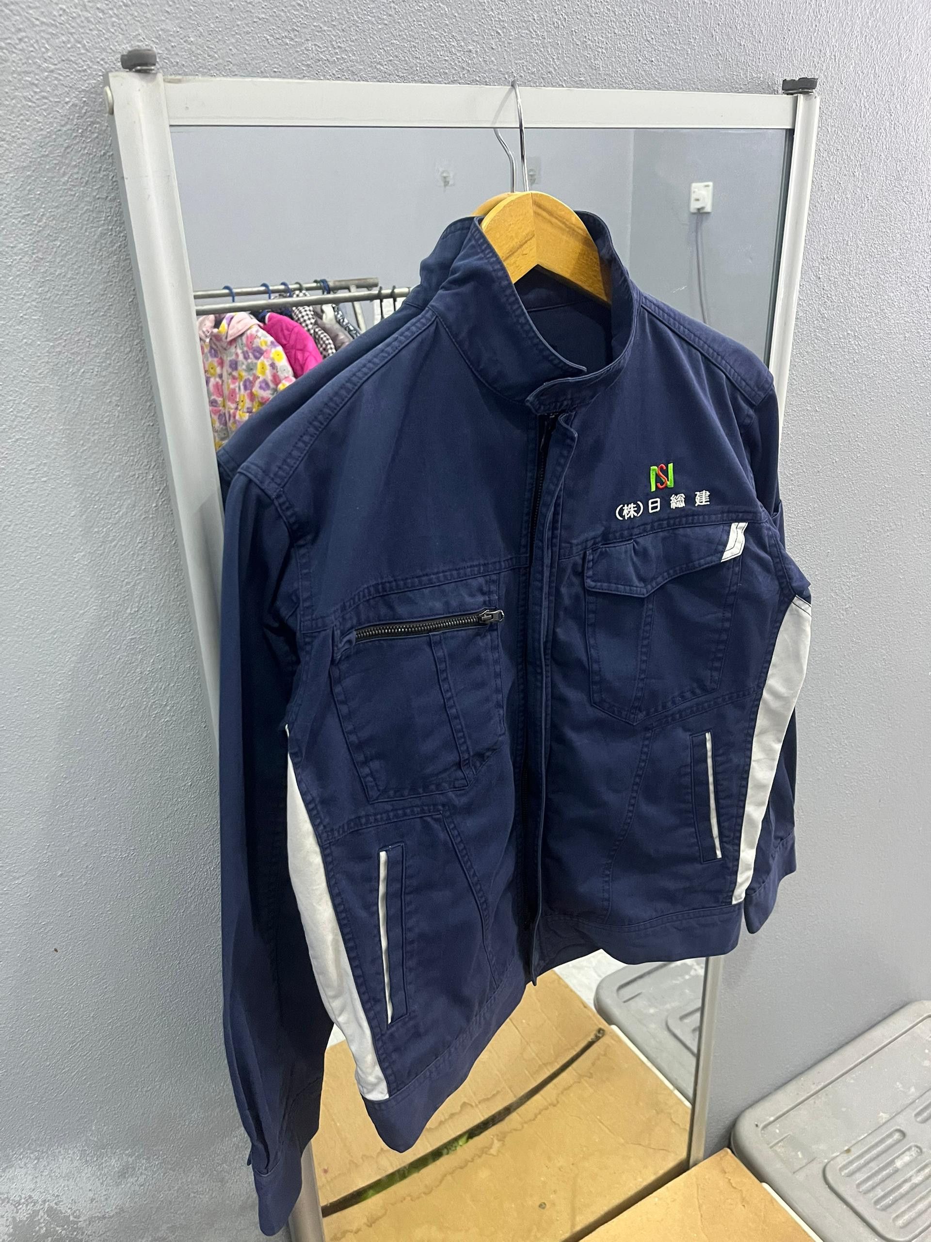 Japanese Brand Z-DRAGON Japanese Work Jacket Navy Reflective L Size US M / EU 48-50 / 2 - 3 Thumbnail