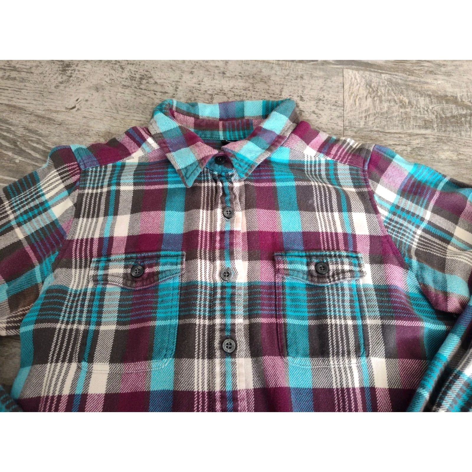 Patagonia Patagonia Fjord Flannel Button Shirt Womens 8 Plaid Organic Cotton M 53915 Size M / US 6-8 / IT 42-44 - 5 Thumbnail