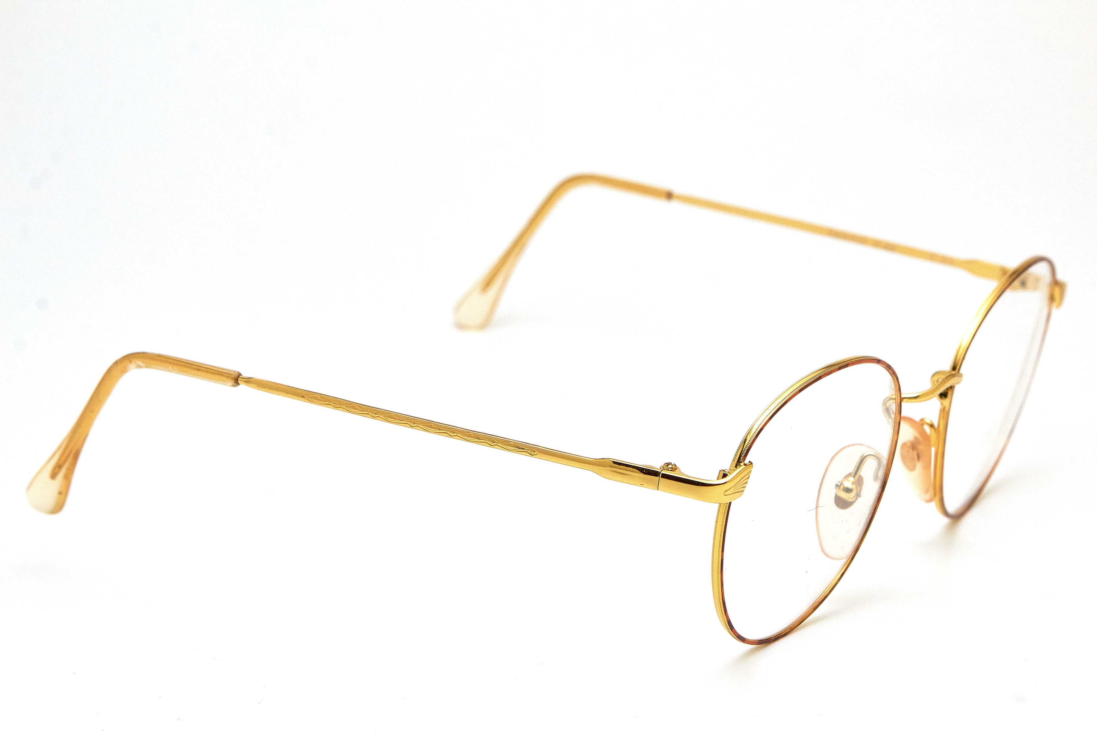 Vintage Old Money Pierre Daniel Pantos Gold Tortoise Round-Lux Specs Size ONE SIZE - 5 Thumbnail