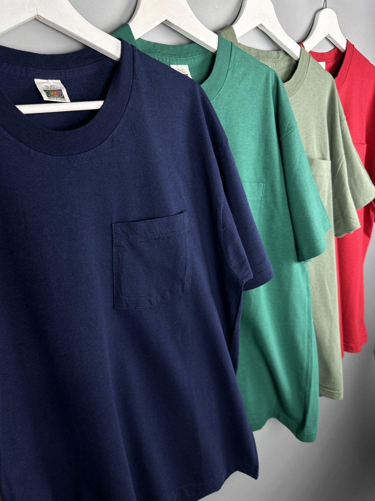 Vintage Bundle 90s Fruit Of The Loom FOTL Single Stitch Blank TShirt Size US XL / EU 56 / 4 - 2 Thumbnail