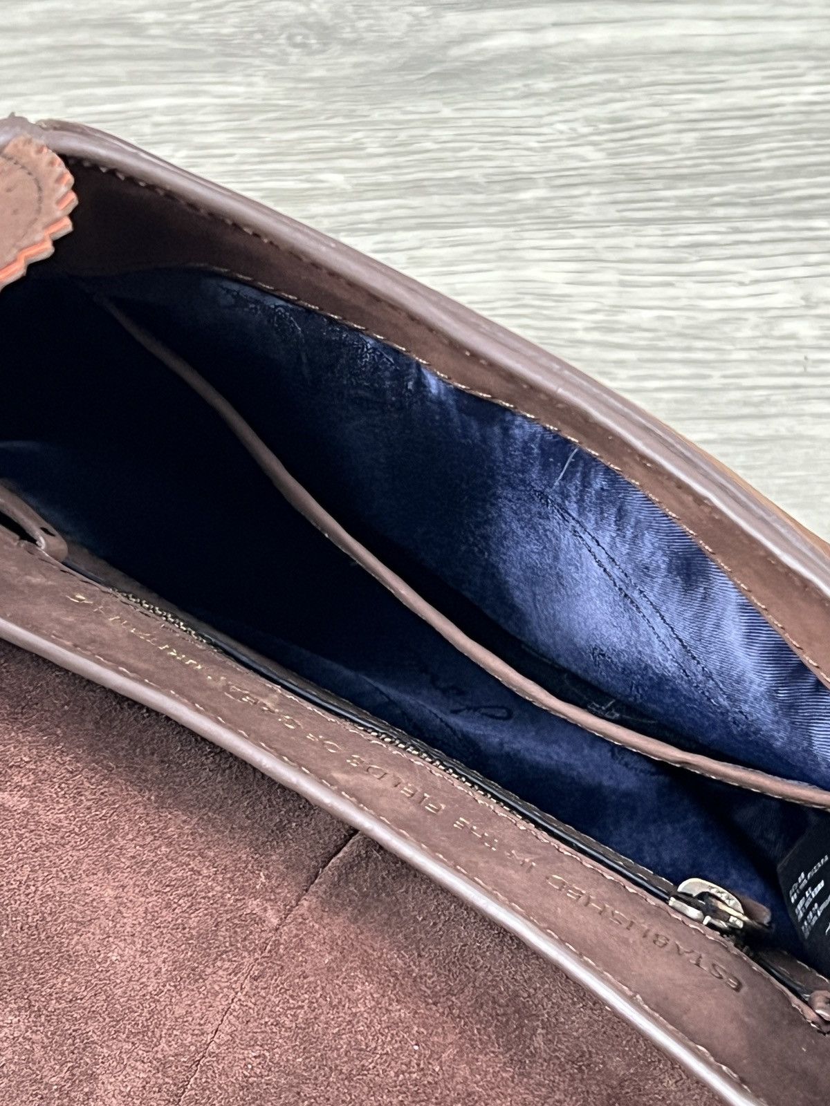 Other Joules Dawcett Spanish Leather Saddle Bag - Chocolate Size ONE SIZE - 9 Thumbnail