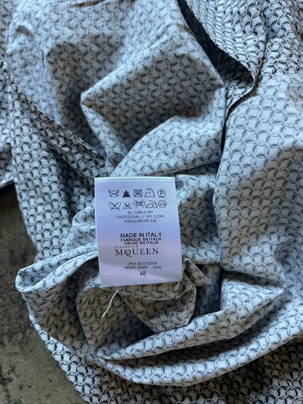 Alexander McQueen Chainmail pattern shirt Size US M / EU 48-50 / 2 - 5 Thumbnail
