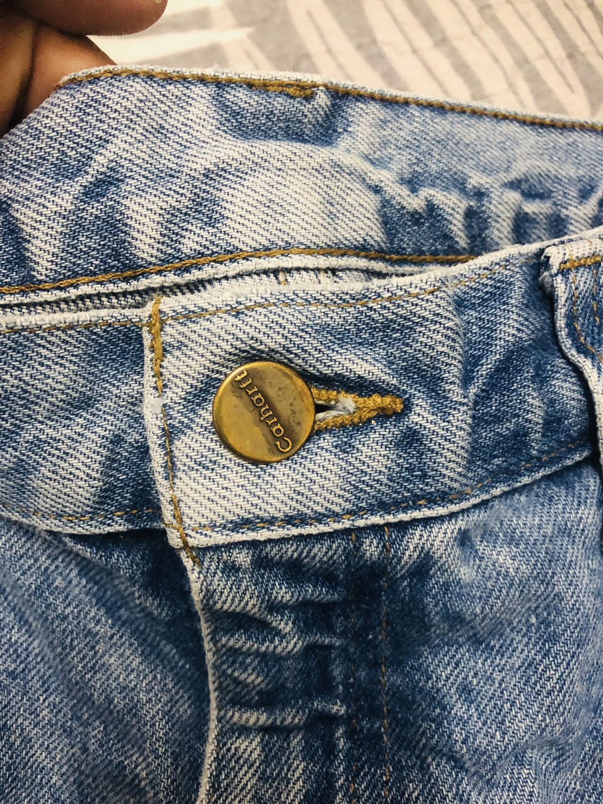 Carhartt × Vintage Vintage distressed carhatt baggy jeans Size US 34 / EU 50 - 7 Thumbnail