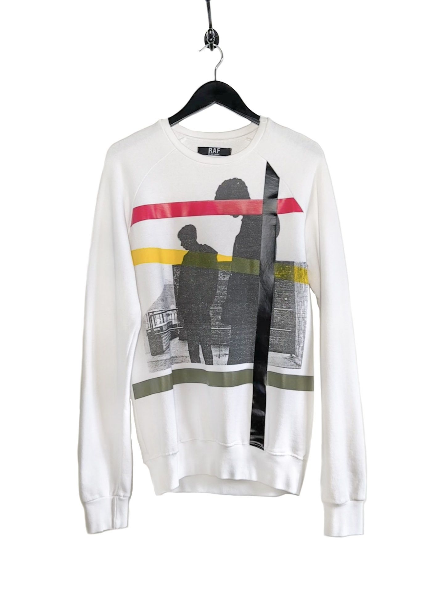Raf Simons Raf Simons White Graphic Print Sweatshirt Size US M / EU 48-50 / 2 - 1 Thumbnail