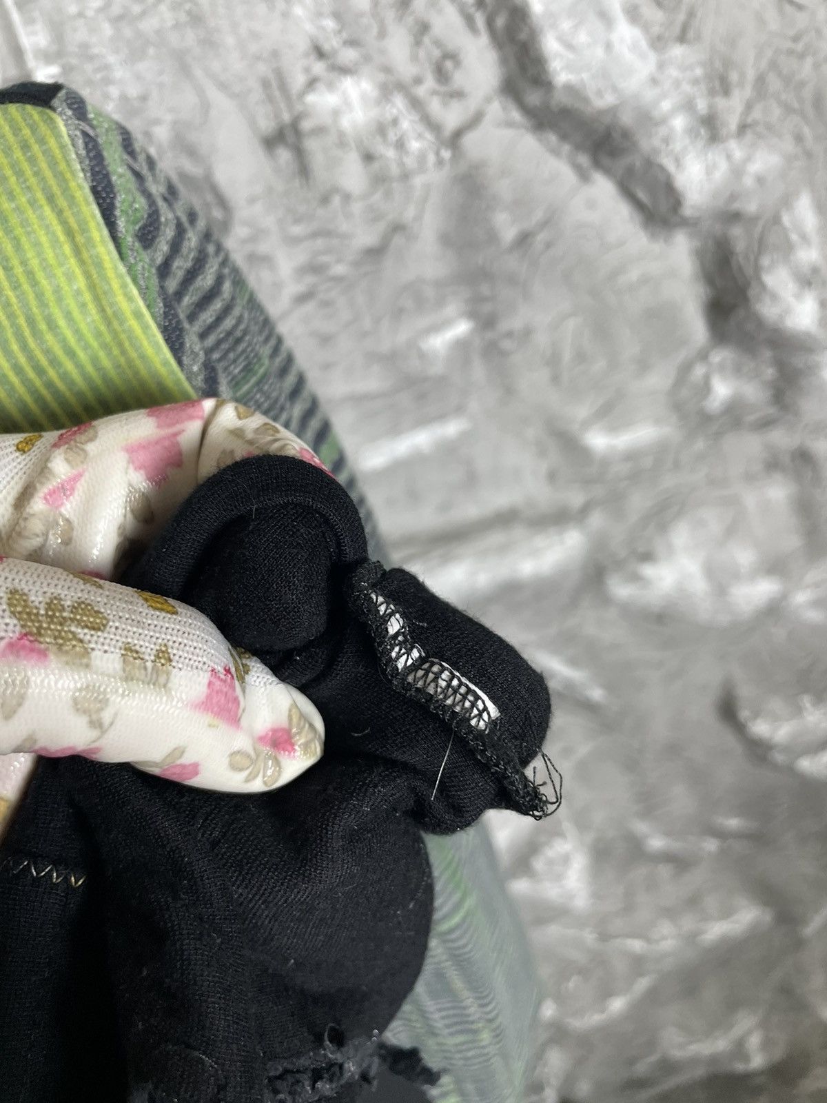Japanese Brand ADV Y2K Patchwork Sweater Y2K Watanabe Yohji Yamamoto Style Size US M / EU 48-50 / 2 - 9 Thumbnail