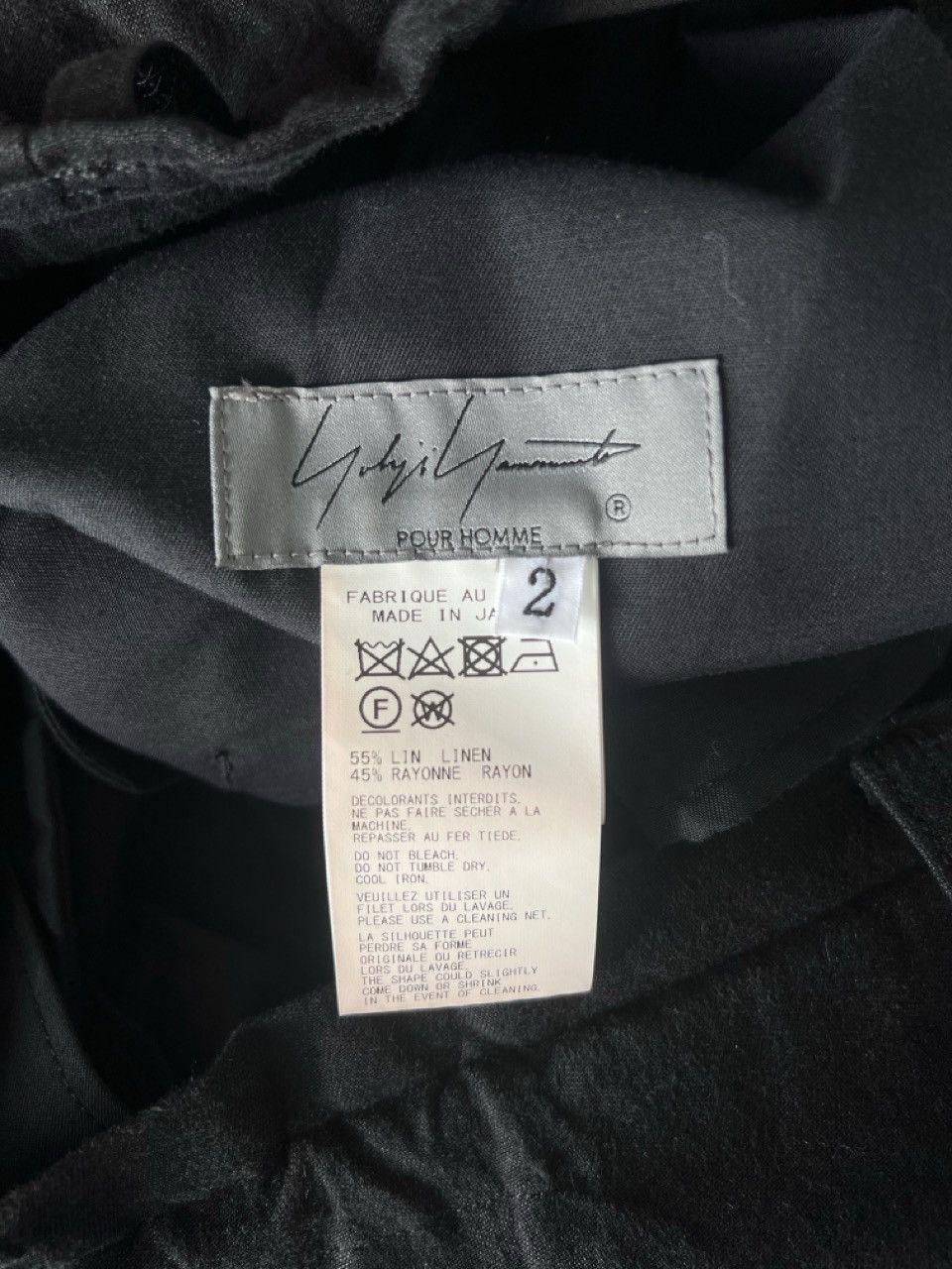Yohji Yamamoto Yohji Yamamoto Pour Homme Linen/Rayon Tab Pants trouser wide Size US 30 / EU 46 - 16 Thumbnail