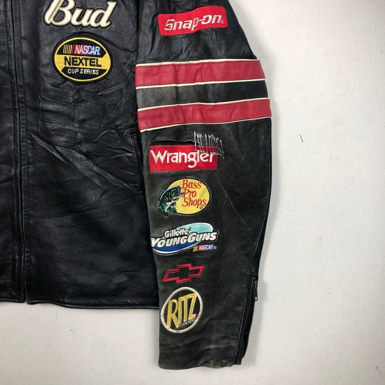 Wilsons Leather Wilson Leather Dale Earnhardt Jr #8 Budweiser Nascar Jacket Size US L / EU 52-54 / 3 - 6 Thumbnail