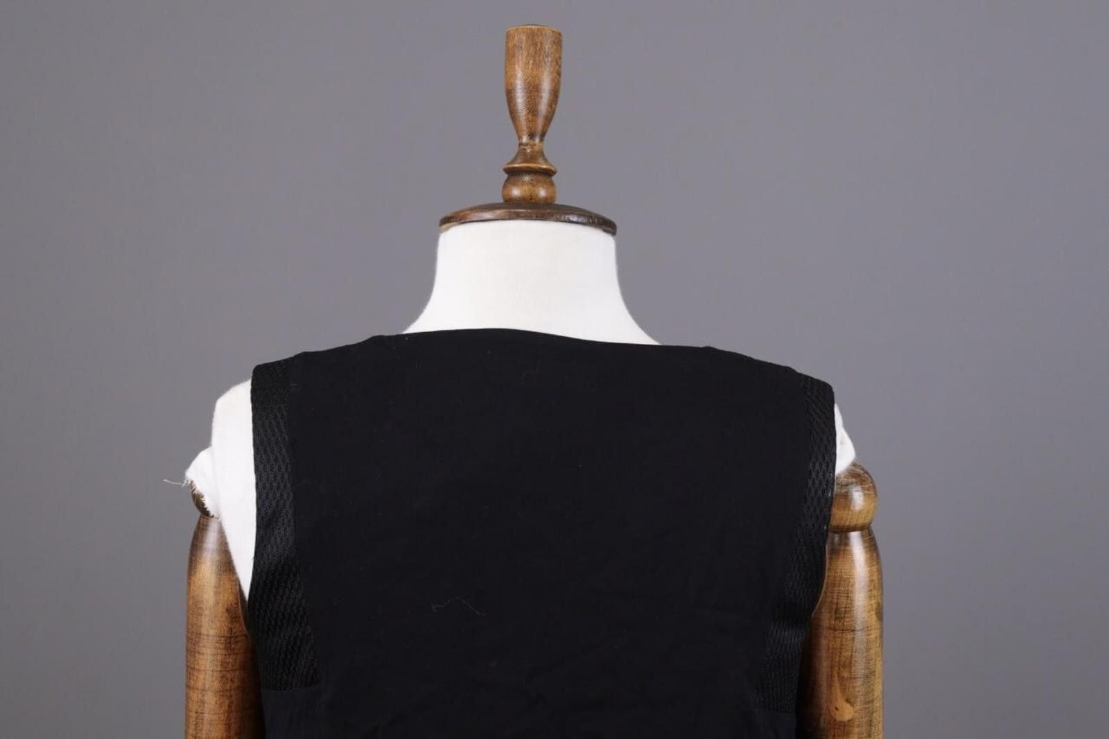 Designer Cop Copine Black Wham Robe Tank Shift Midi Dress Size 40 / M Size M / US 6-8 / IT 42-44 - 9 Thumbnail