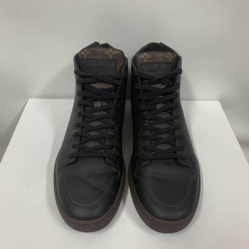 Louis Vuitton Louis Vuitton Black High-Top Leather Shoes - Size US 8 / EU 41 - 2 Thumbnail