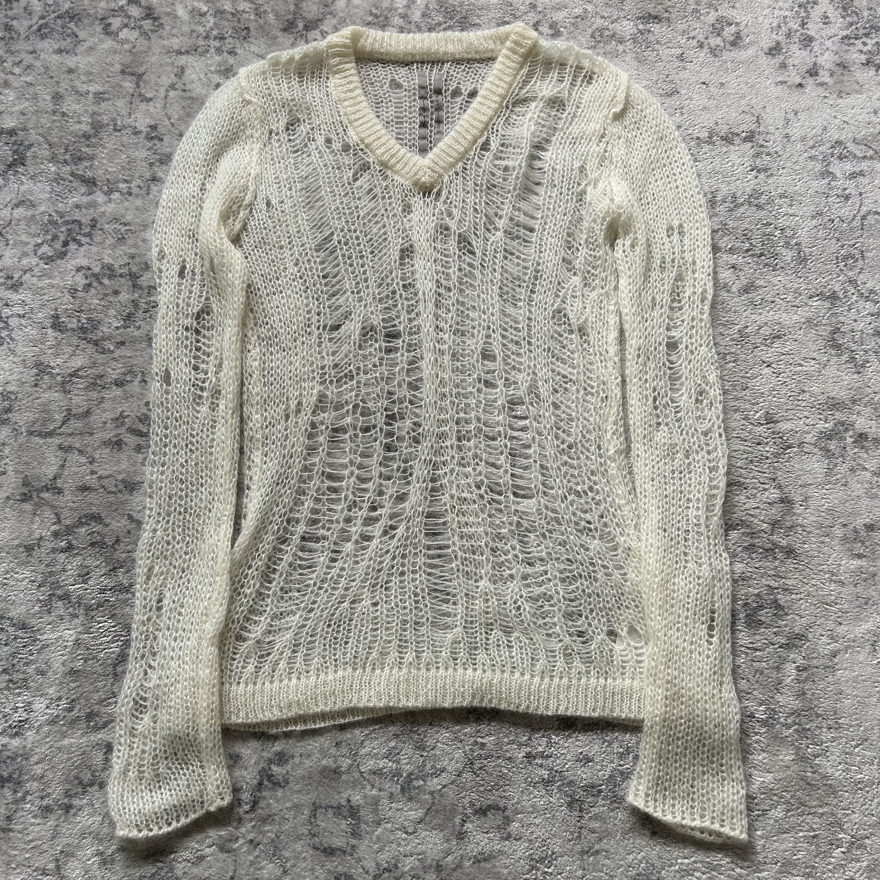 Rick Owens Rick Owens SS22 Spider Knit Sweater Size US S / EU 44-46 / 1 - 1 Thumbnail