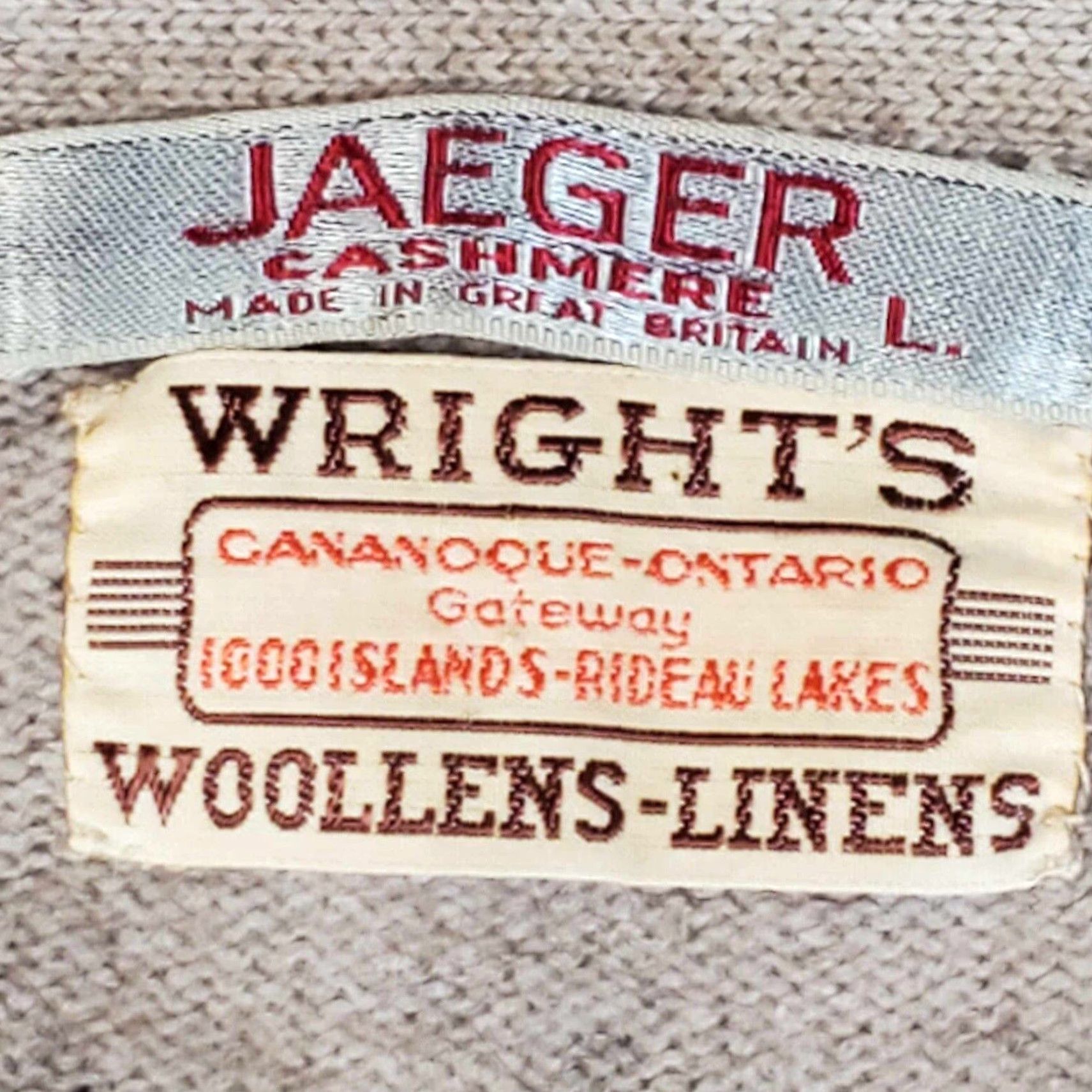 Arrow VINTAGE JAEGER Cashmere Cardigan Sweater Mens L Beige 100% Cashmere Secret/Geek Casual 1950s-60s Mens (if applicable) Size US L / EU 52-54 / 3 - 2 Thumbnail