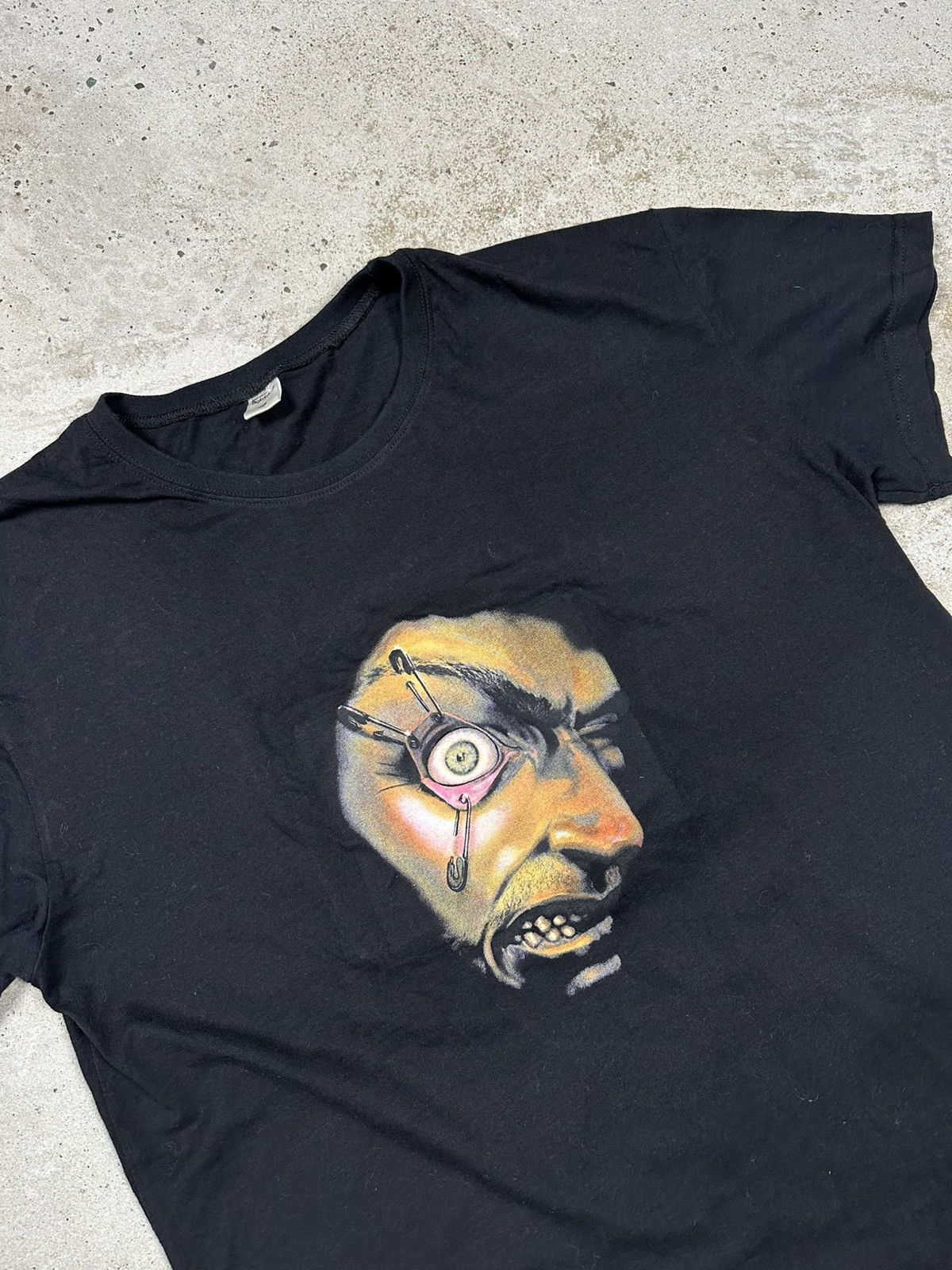 Expert Horror Digital Dudz Morph Costume Scary Eye Face Black Tee T Shirt Size US XL / EU 56 / 4 - 1 Thumbnail
