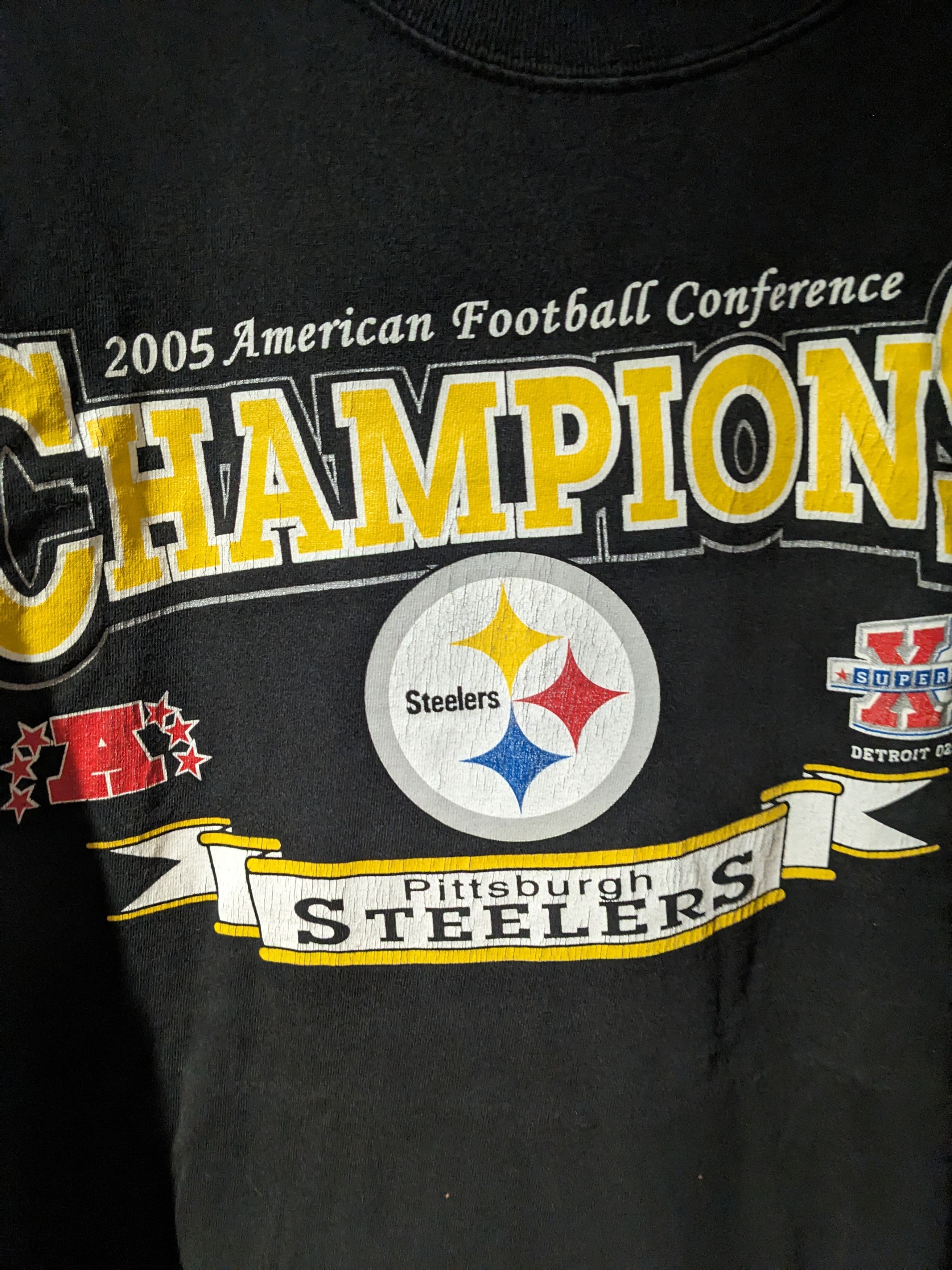 NFL × Vintage Vintage 2005 Pittsburgh Steelers NFL Football Sports T-Shirt Size US XXL / EU 58 / 5 - 2 Thumbnail