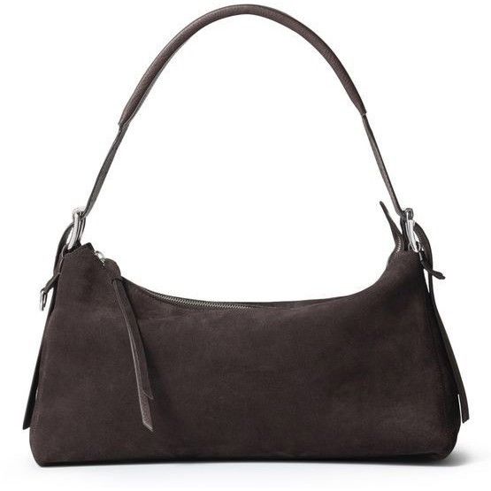 Lemaire Lemaire Belted Baguette Ebony Brown Leather Shoulder Bag New Size ONE SIZE - 1 Thumbnail