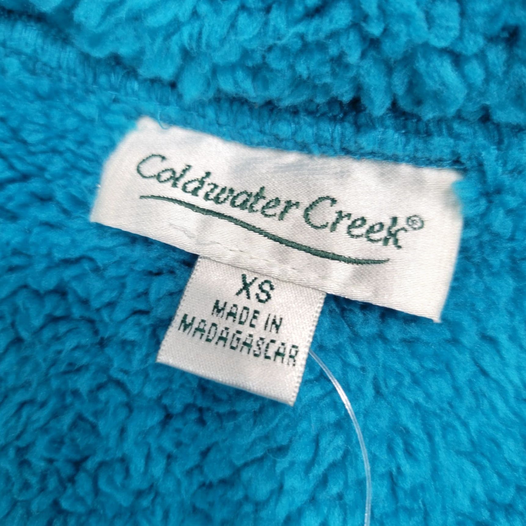 Coldwater Creek VINTAGE Coldwater Creek Women's Vest Sherpa Full Zip XS Blue NWT Size XS / US 0-2 / IT 36-38 - 3 Thumbnail