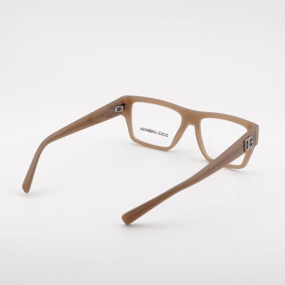 Dolce & Gabbana Dolce & Gabbana DG3382 3089 Eyeglasses Rectangle Opal Brown Size ONE SIZE - 4 Thumbnail